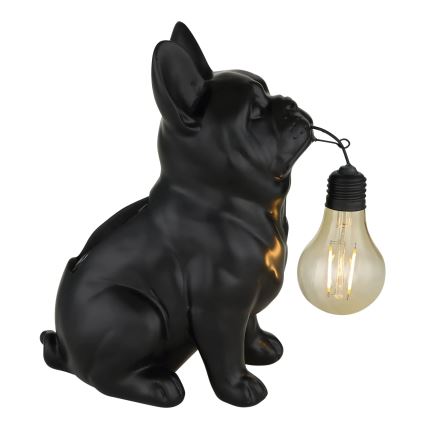 Globo - LED saulės šviestuvas LED/3V IP44 300 mAh juodas šuo