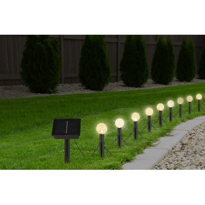 Globo - LED RGB Saulės grandinė 20xLED/0,06W/3V 770 cm IP44