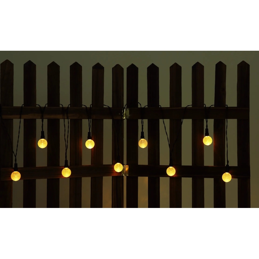 Globo - LED RGB Saulės grandinė 20xLED/0,06W/3V 770 cm IP44