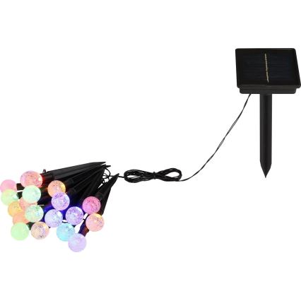 Globo - LED RGB Saulės grandinė 20xLED/0,06W/3V 770 cm IP44