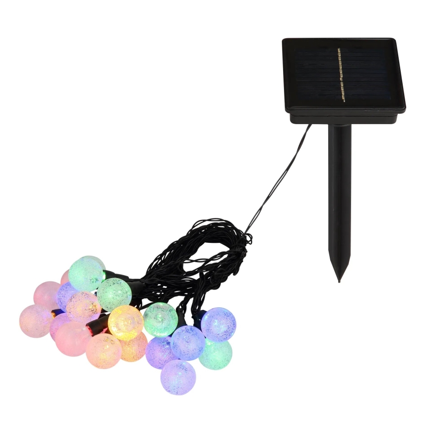 Globo - LED RGB Saulės grandinė 20xLED/0,06W/3V 770 cm IP44
