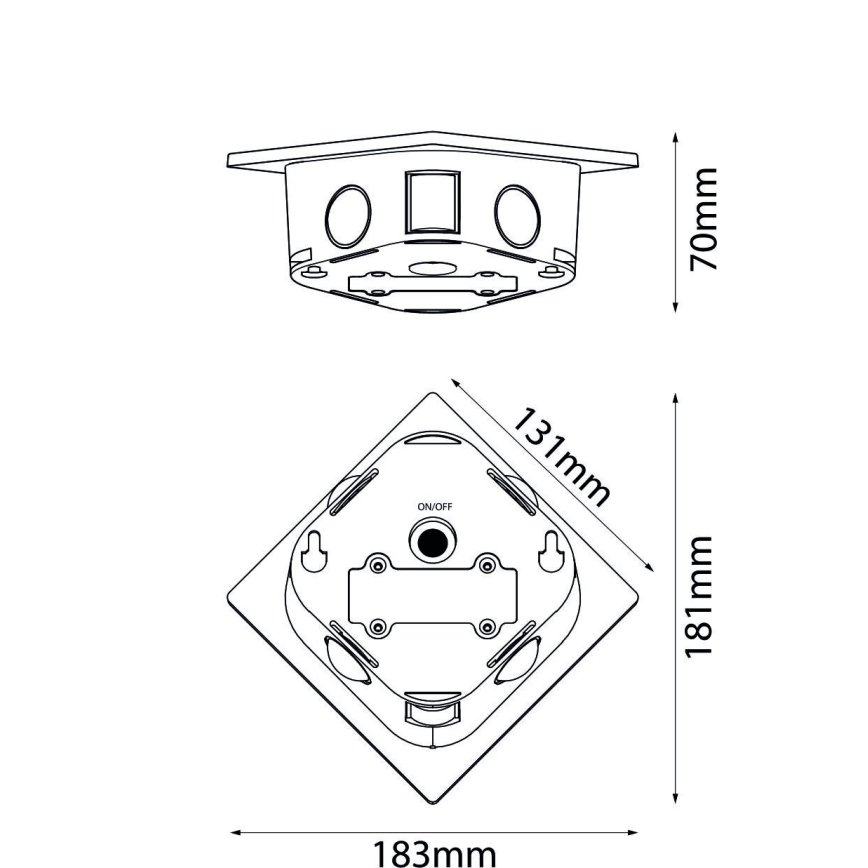 Globo - LED apšvietimas, įkraunamas saulės energija LED/0,5W/3,2V IP54