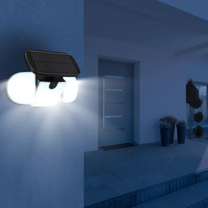 Globo - LED saulės šviestuvas su jutikliu LED/3,7V IP44 2000 mAh