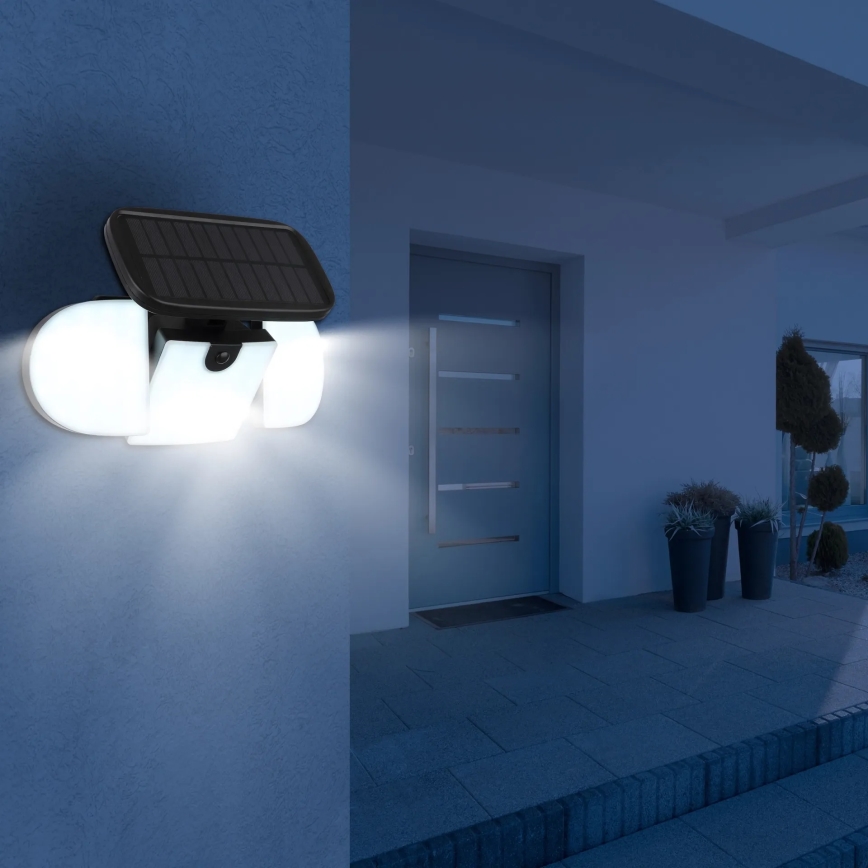 Globo - LED saulės šviestuvas su jutikliu LED/3,7V IP44 2000 mAh