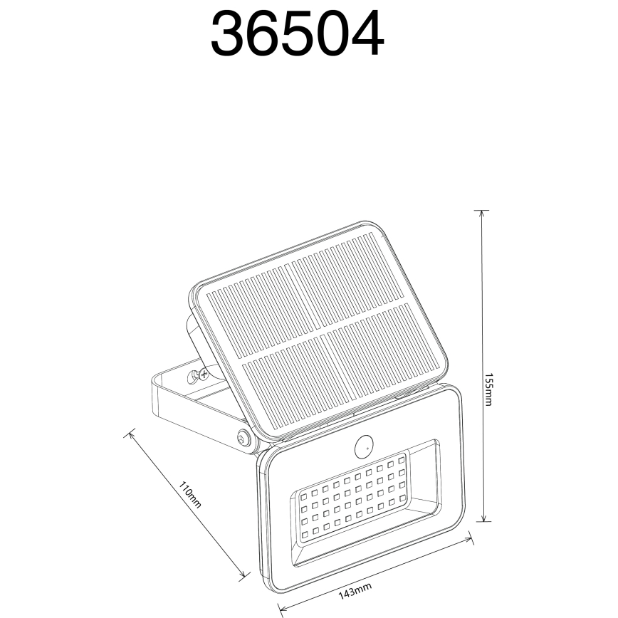 Globo - LED reguliuojamas saulės šviestuvas su jutikliu LED/8W/5V 3000/4000/6500K IP65 2200 mAh