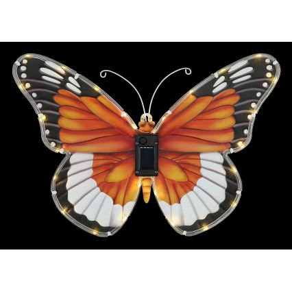 Globo - LED saulės šviestuvas LED/3V IP44 200 mAh drugelis