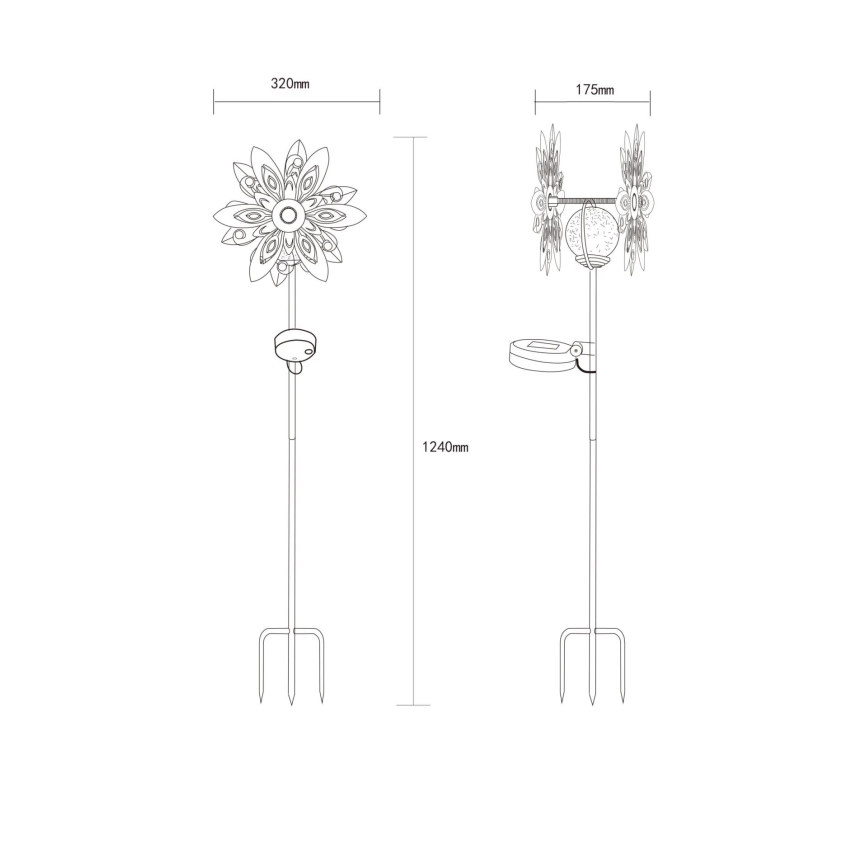 Globo - LED Saulės dekoracija LED/0,02W/3V IP44