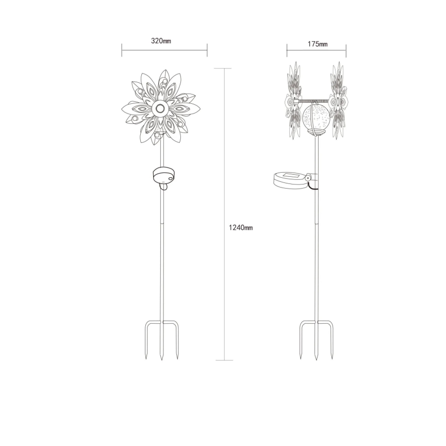 Globo - LED Saulės dekoracija LED/0,02W/3V IP44
