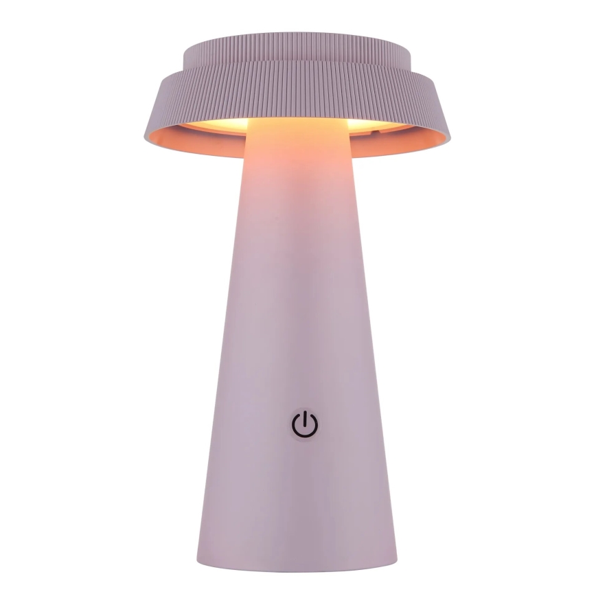 Globo - LED šviesos reguliavimas saulės jutiklinė lempa LED/4W/3,7W IP54 rausva