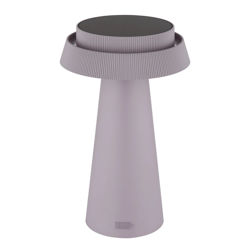 Globo - LED šviesos reguliavimas saulės jutiklinė lempa LED/4W/3,7W IP54 rausva