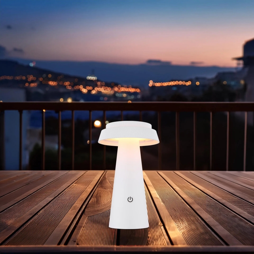 Globo - LED šviesos reguliavimas saulės jutiklinė lempa LED/4W/3,7W IP54 balta