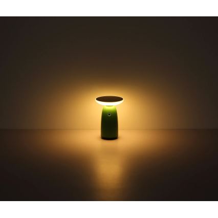 Globo - LED Pritemdomas saulės jutiklinė lempa LED/10W/3,7V IP54 žalia