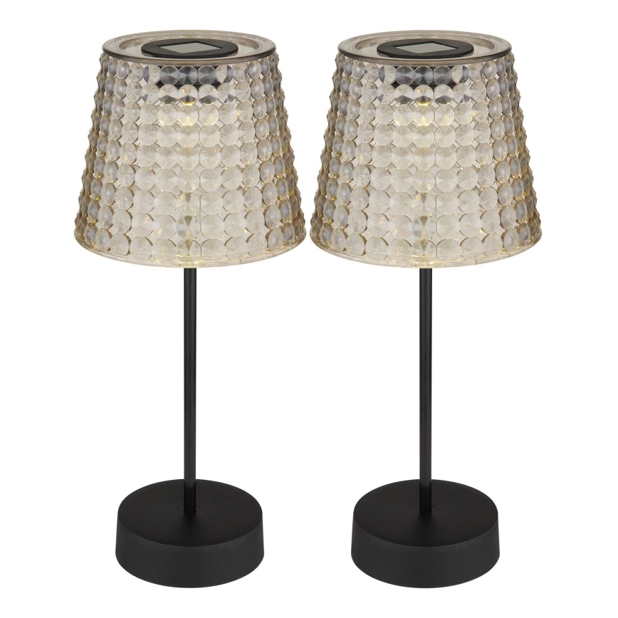 Globo 36634-2S - KOMPLEKTAS 2x LED apšvietimas, įkraunamas saulės energija SOLAR LED/0,06W/3V IP44 40 mAh pilka