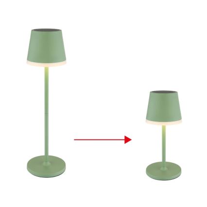 Globo - LED apšvietimas, įkraunamas saulės energija LED/0,06W/3V 3000K IP44 žalia