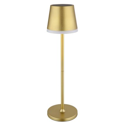 Globo - LED apšvietimas, įkraunamas saulės energija LED/0,6W/3V 3000K IP44 auksas
