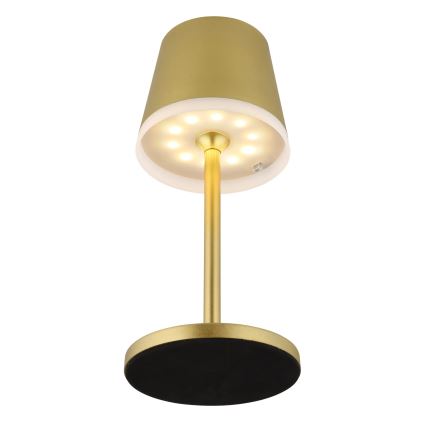 Globo - LED apšvietimas, įkraunamas saulės energija LED/0,6W/3V 3000K IP44 auksas