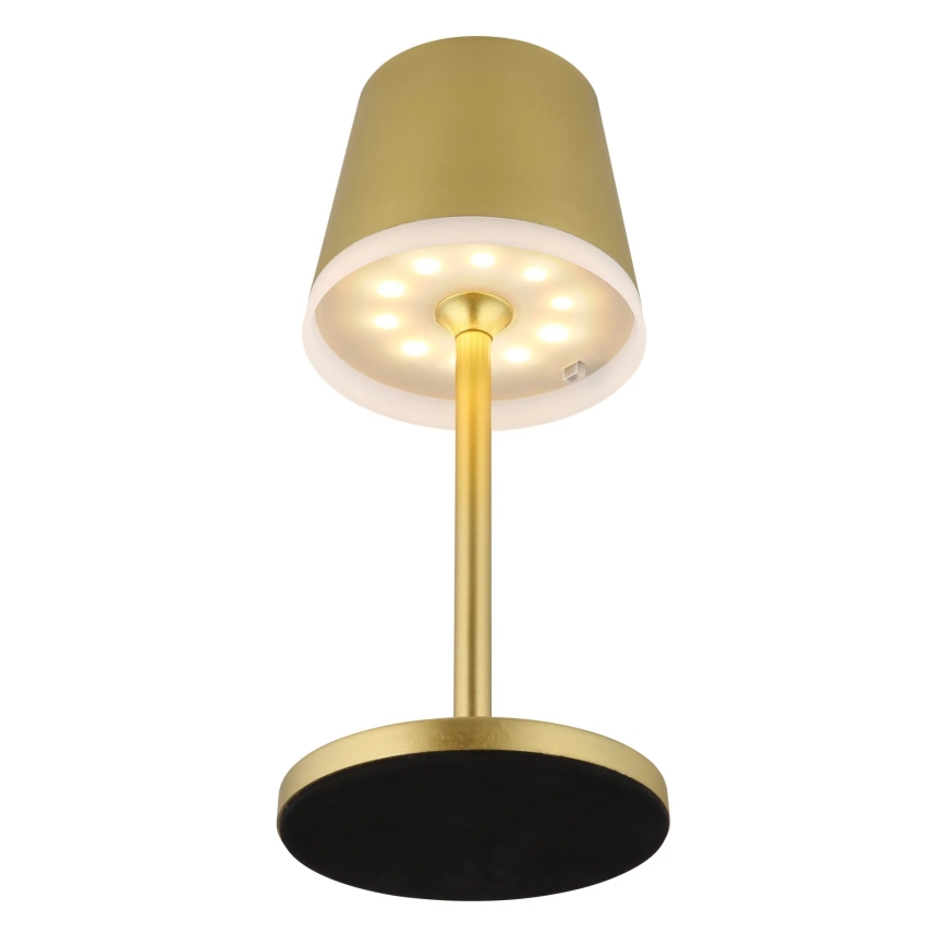 Globo - LED apšvietimas, įkraunamas saulės energija LED/0,6W/3V 3000K IP44 auksas