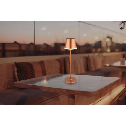 Globo - LED apšvietimas, įkraunamas saulės energija LED/0,6W/3V 3000K IP44 varis