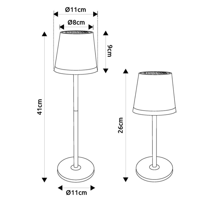Globo - LED apšvietimas, įkraunamas saulės energija LED/0,6W/3V 3000K IP44 varis