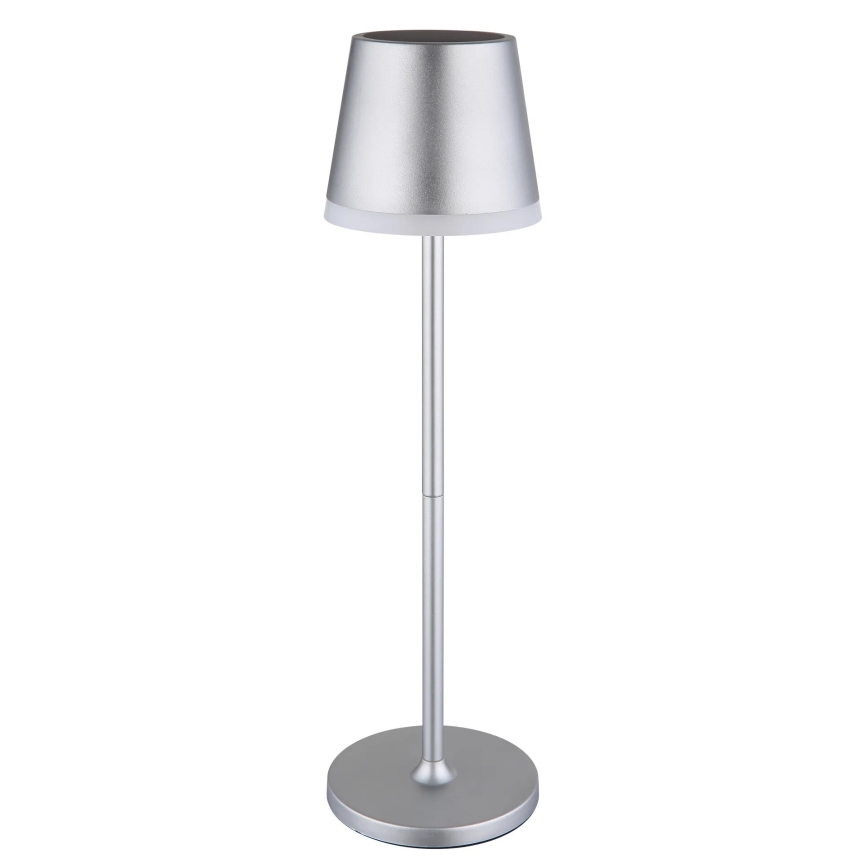 Globo - LED apšvietimas, įkraunamas saulės energija LED/0,6W/3V 3000K IP44 matinis chromas