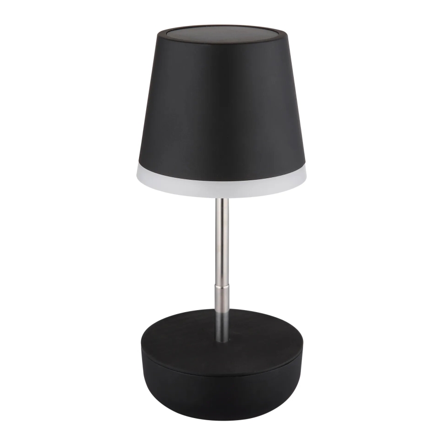 Globo - LED šviestuvas, įkraunamas saulės energija 10xLED/0,06W/3V IP44 juoda