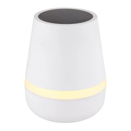 Globo - LED šviestuvas, įkraunamas saulės energija 10xLED/0,06W/3V IP44 balta