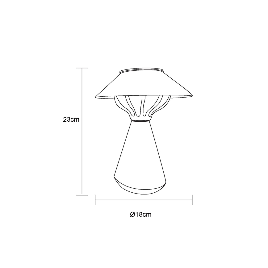 Globo - LED šviestuvas, įkraunamas saulės energija 10xLED/0,06W/1,2V IP44 ruda
