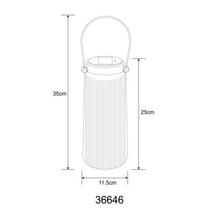 Globo - LED apšvietimas, įkraunamas saulės energija 2xLED/0,5W/3V 3000K IP44