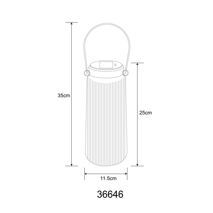 Globo - LED apšvietimas, įkraunamas saulės energija 2xLED/0,5W/3V 3000K IP44