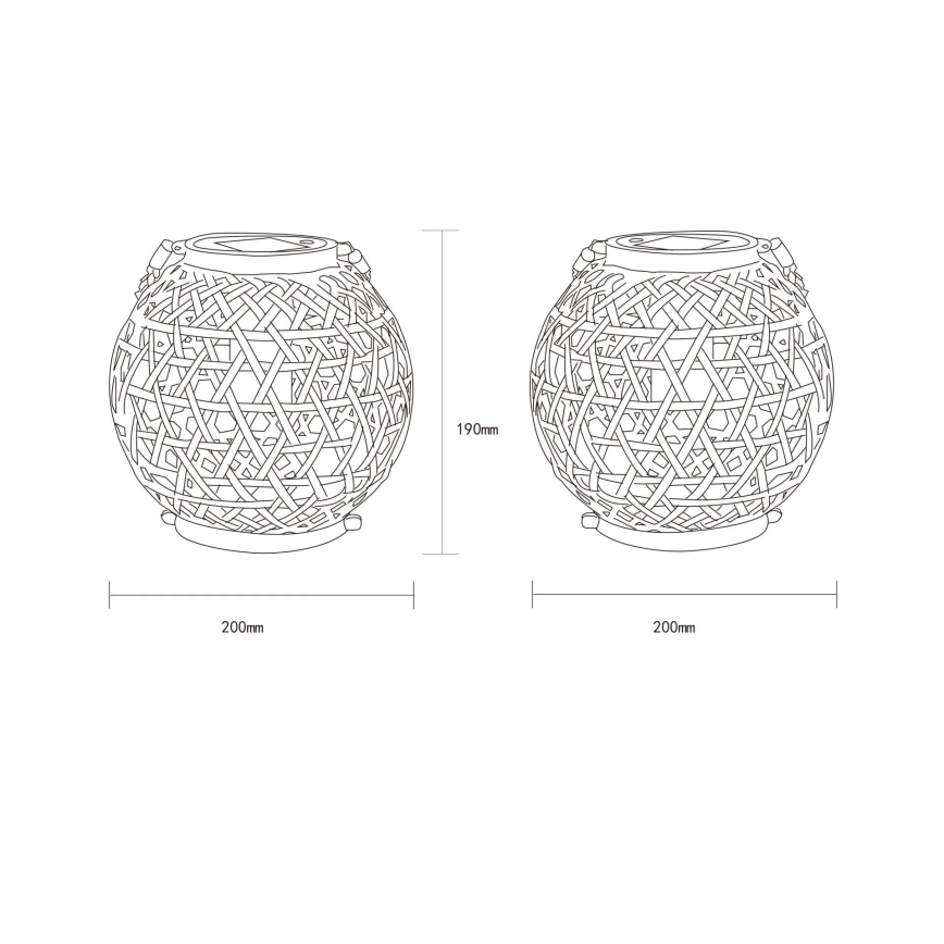 Globo - LED apšvietimas, įkraunamas saulės energija LED/0,02W/3V IP44
