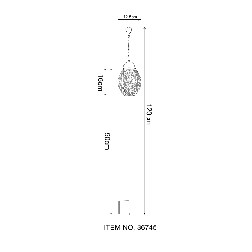 Globo - LED apšvietimas, įkraunamas saulės energija 3in1 LED/0,06W/3,2V 3000K IP44