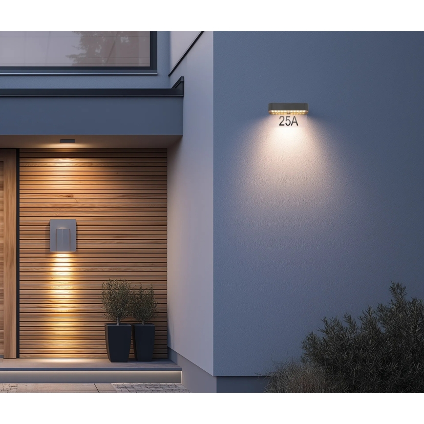 Globo - LED saulės namo numeris LED/6W/3,7V IP54 1800 mAh