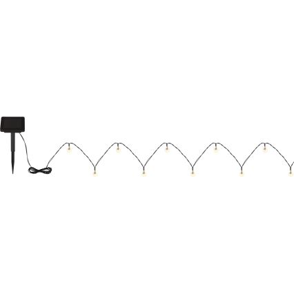 Globo - LED grandinė, įkraunama saulės šviesa 20xLED/0,06W/3,2V 285 cm IP44 600 mAh
