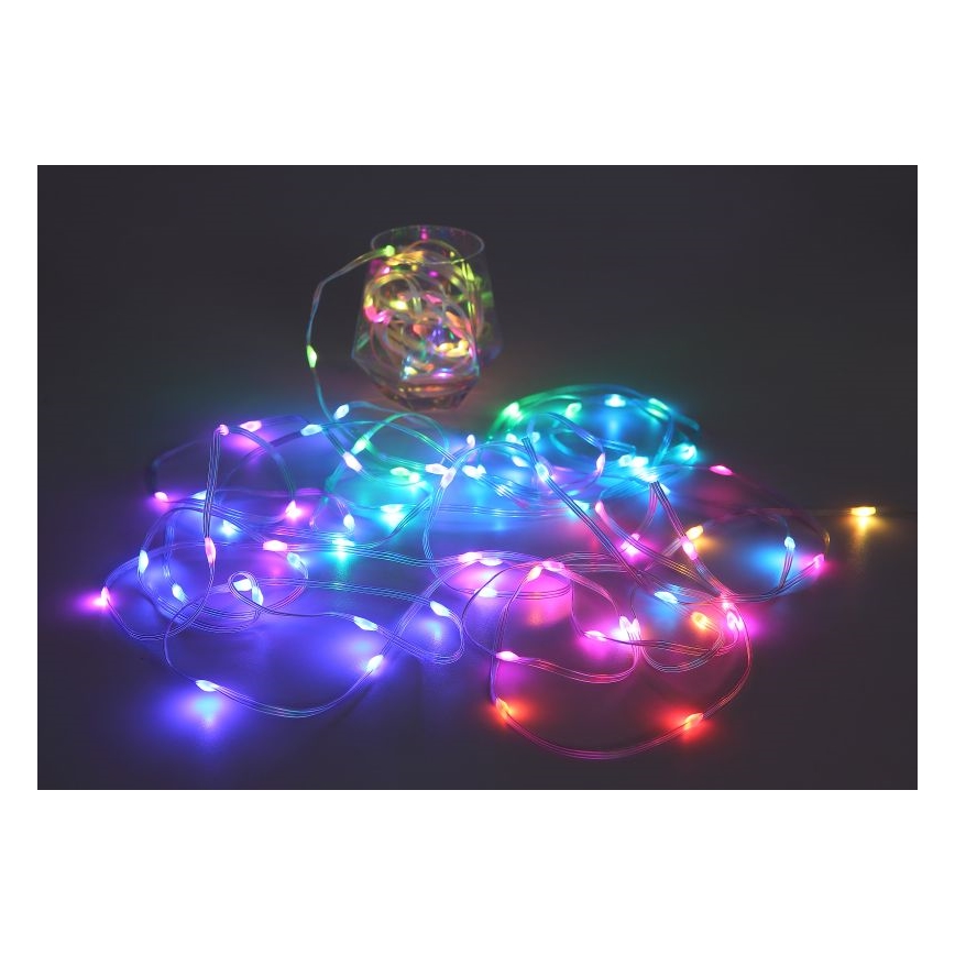 Globo - LED RGB juosta 50xLED/0,06W/5V 5 m 27 funkcijų