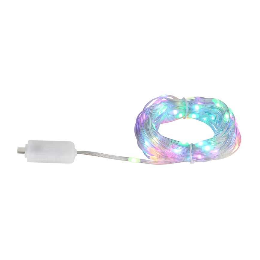Globo - LED RGB juosta 50xLED/0,06W/5V 5 m 27 funkcijų