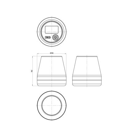Globo - LED RGB šviestuvas, įkraunamas saulės energija LED/0,2W/3,7V IP44 1200 mAh