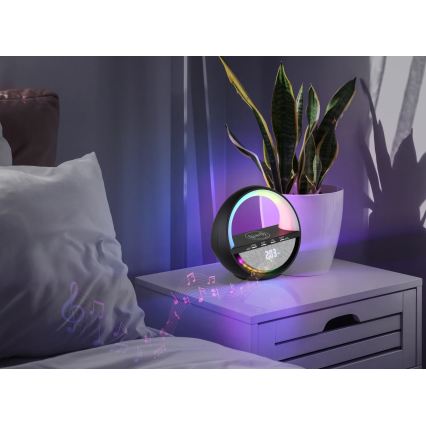 Globo - LED RGB jutiklinė įkraunama stalinė lempa su garsiakalbiu LED/3,5W/5V 1800 mAh