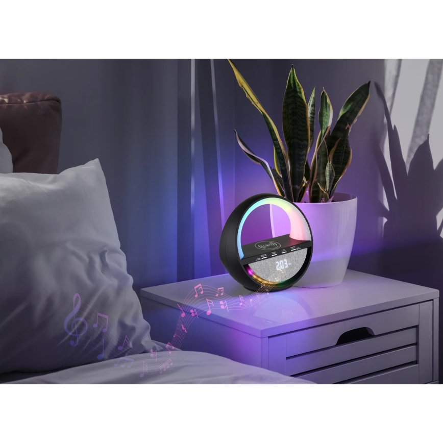 Globo - LED RGB jutiklinė įkraunama stalinė lempa su garsiakalbiu LED/3,5W/5V 1800 mAh