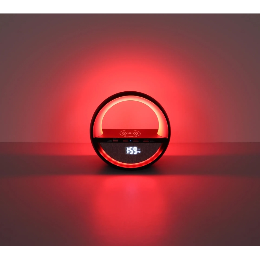 Globo - LED RGB jutiklinė įkraunama stalinė lempa su garsiakalbiu LED/3,5W/5V 1800 mAh
