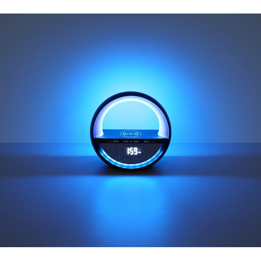 Globo - LED RGB jutiklinė įkraunama stalinė lempa su garsiakalbiu LED/3,5W/5V 1800 mAh