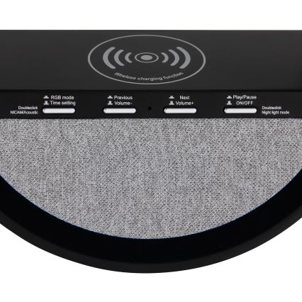 Globo - LED RGB jutiklinė įkraunama stalinė lempa su garsiakalbiu LED/3,5W/5V 1800 mAh