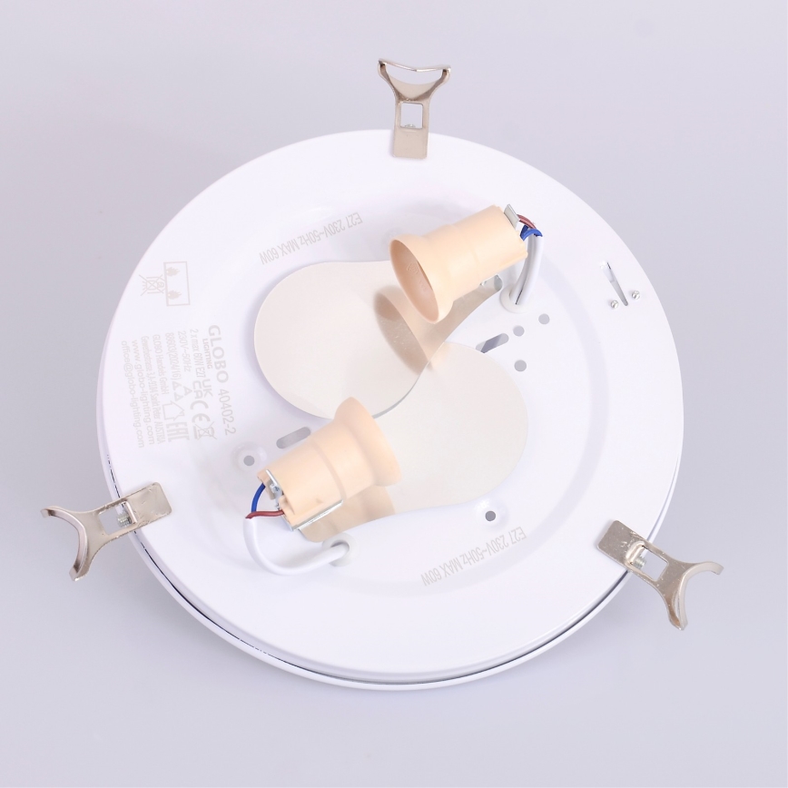 Globo - Lubinis šviestuvas 2xE27/60W/230V