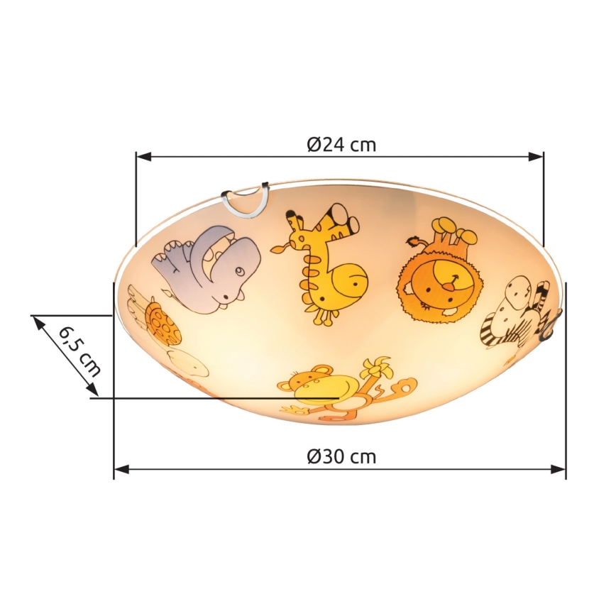 Globo - Vaikiškas lubinis šviestuvas 2xE27/60W/230V