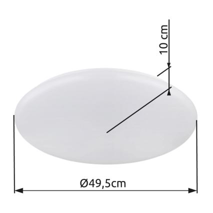 Globo - LED lubinis šviestuvas LED/24W/230V diametras 49,5 cm balta