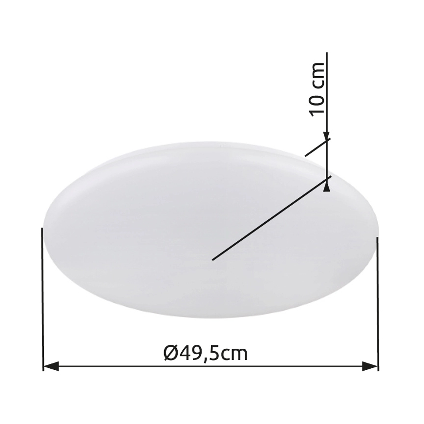 Globo - LED lubinis šviestuvas LED/24W/230V diametras 49,5 cm balta