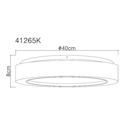 Globo - LED lubinis šviestuvas LED/24W/230V diametras 40 cm 4000K balta