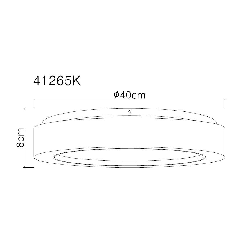 Globo - LED lubinis šviestuvas LED/24W/230V diametras 40 cm 4000K balta