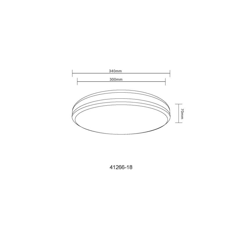 Globo - LED RGBW Reguliuojamas lubinis šviestuvas LED/18W/230V 2700-6000K + nuotolinio valdymo pultas