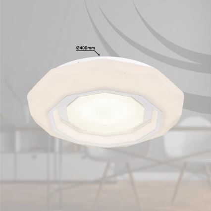 Globo - LED Pritemdomas lubinis šviestuvas LED/24W/230V 2700-6500K + nuotolinio valdymo pultas