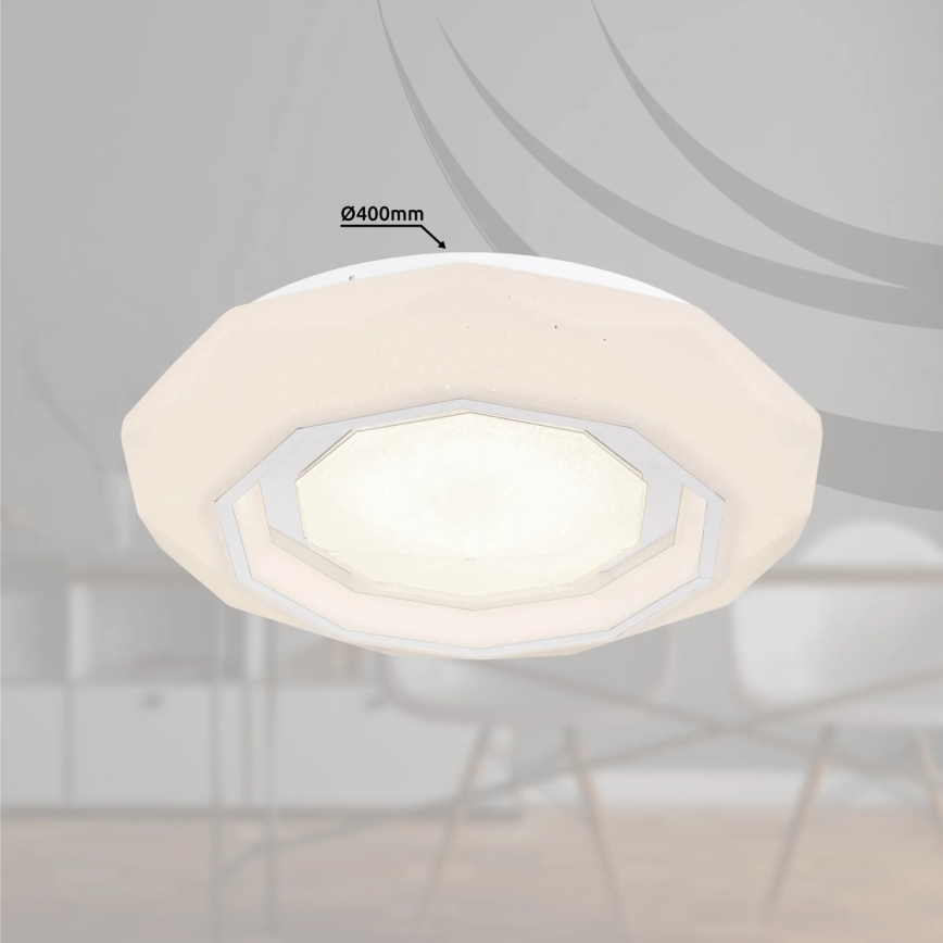 Globo - LED Pritemdomas lubinis šviestuvas LED/24W/230V 2700-6500K + nuotolinio valdymo pultas